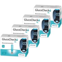 GlucoCheck XL Teststreifen [200 Stück] zur Blutzuckerkontrolle bei Diabetes von GlucoCheck