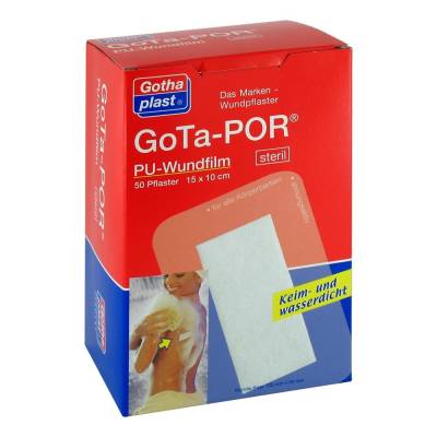 "GOTA-POR PU Wundfilm 15x10 cm steril Pflaster 50 Stück" von "Gothaplast Verbandpflasterfabrik GmbH"