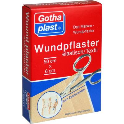 GOTHAPLAST WUNDPFLASTER ELASTISCH 50CMX6CM 1 St Pflaster von Gothaplast Verbandpflasterfabrik GmbH