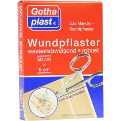 GOTHAPLAST Wundpflaster robust 6x50 cm wasserabweisend 1 St ohne von Gothaplast Verbandpflasterfabrik GmbH