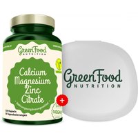 GreenFood Nutrition Calcium Magnesium Zink + Gratis Kapselbehälter von GreenFood Nutrition