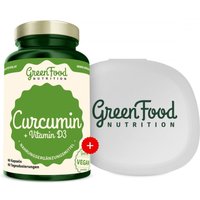 GreenFood Nutrition Curcumin + Vitamin D3 + Kapselbehälter von GreenFood Nutrition