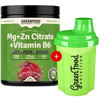 GreenFood Nutrition Performance Mg+ZN Citrate + Vitamin B6 + 300ml Shaker von GreenFood Nutrition