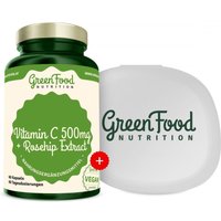 GreenFood Nutrition Vitamin C 500 + Hagebutten-Extrakt + Kapselbehälter von GreenFood Nutrition