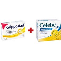 Grippostad C + Cetebe Abwehr plus Vitamin C+vitamin D3+zink von Grippostad