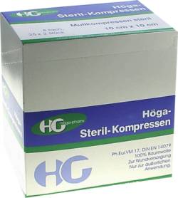 H�GA-KOMPRESSEN 10x10 cm steril 8fach 25X2 St von H�GA-PHARM G.H�cherl