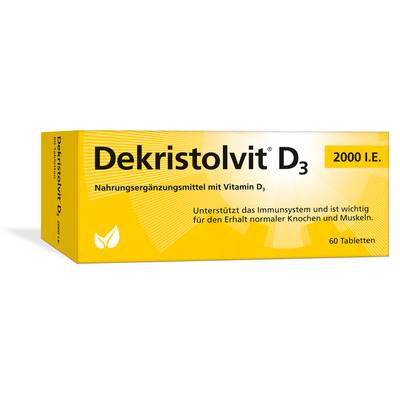 DEKRISTOLVIT D3 2000 I.E. Tabletten 60 St von H�bner Naturarzneimittel GmbH