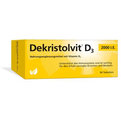 DEKRISTOLVIT D3 2000 I.E. Tabletten 90 St von H�bner Naturarzneimittel GmbH