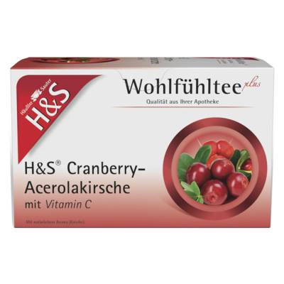 H&S Wohlfühltee Cranberry - Acerolakirsche mit Vitamin C von H&S Tee-Gesellschaft mbH & Co. KG