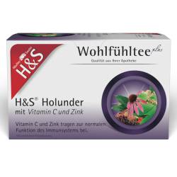 H&S Wohlfühltee Holunder mit Vitamin C & Zink von H&S Tee-Gesellschaft mbH & Co. KG