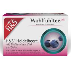 H&S Wohlfühltee Heidelbeere mit B-Vitaminen, Zink und Selen von H&S Tee-Gesellschaft mbH & Co. KG