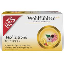 H&S Wohlfühltee Zitrone mit Vitamin C von H&S Tee-Gesellschaft mbH & Co. KG