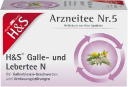 H&S Galle- und Lebertee N Filterbeutel 20X2.0 g von H&S Tee - Gesellschaft mbH & Co.