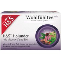 H&S Holunder mit Vitaminen C und Zink Filterbeutel von H&S