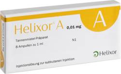 HELIXOR A Ampullen 0,01 mg 8 St von HELIXOR Heilmittel GmbH