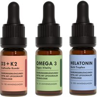 The Active Bundle - Vitamin D3+K2, Omega 3, Melatonin von HERBLIZ