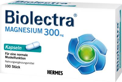 BIOLECTRA Magnesium 300 mg Kapseln 61,5 g von HERMES Arzneimittel GmbH