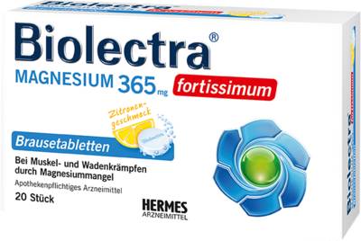 BIOLECTRA Magnesium 365 mg fortissimum Zitrone 20 St von HERMES Arzneimittel GmbH