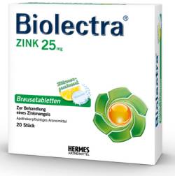 BIOLECTRA Zink Brausetabletten 20 St von HERMES Arzneimittel GmbH