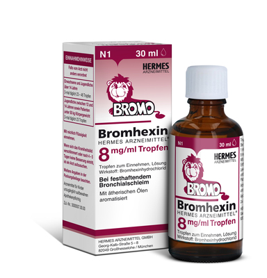 BROMHEXIN Hermes Arzneimittel 8 mg/ml Tropfen 50 ml von HERMES Arzneimittel GmbH