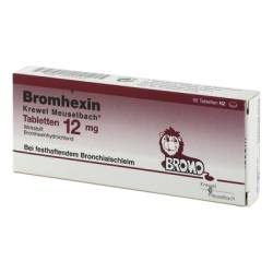 BROMHEXIN Krewel Meuselb.Tabletten 12mg 50 St von HERMES Arzneimittel GmbH