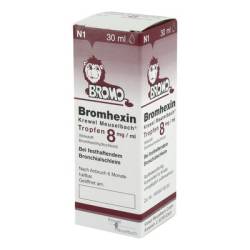 BROMHEXIN Krewel Meuselb.Tropfen 8mg/ml 30 ml von HERMES Arzneimittel GmbH