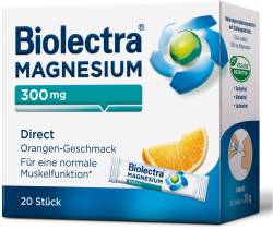 Biolectra Magnesium 300 mg Direct Orangengeschmack 20 Pellet von HERMES Arzneimittel GmbH