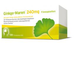 GINKGO-MAREN 240 mg Filmtabletten 120 St von HERMES Arzneimittel GmbH