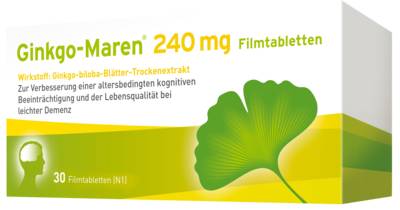 GINKGO-MAREN 240 mg Filmtabletten 30 St von HERMES Arzneimittel GmbH