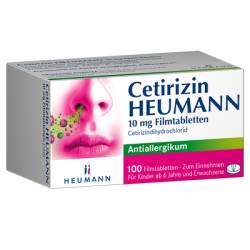 CETIRIZIN Heumann 10 mg Filmtabletten 100 St von HEUMANN PHARMA GmbH & Co. Generica KG