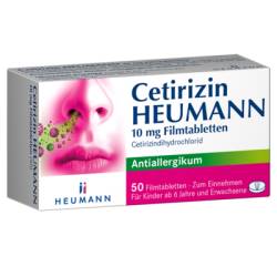 CETIRIZIN Heumann 10 mg Filmtabletten 50 St von HEUMANN PHARMA GmbH & Co. Generica KG