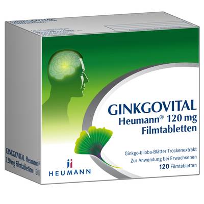 GINKGOVITAL Heumann 120 mg Filmtabletten 120 St von HEUMANN PHARMA GmbH & Co. Generica KG