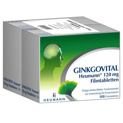 GINKGOVITAL Heumann 120 mg Filmtabletten 200 St von HEUMANN PHARMA GmbH & Co. Generica KG