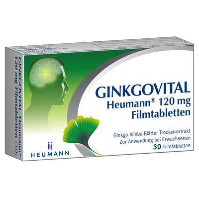 GINKGOVITAL Heumann 120 mg Filmtabletten 30 St von HEUMANN PHARMA GmbH & Co. Generica KG