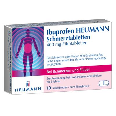 IBUPROFEN Heumann Schmerztabletten 400 mg 10 St von HEUMANN PHARMA GmbH & Co. Generica KG