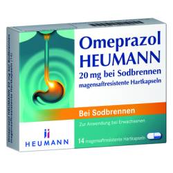 OMEPRAZOL Heumann 20 mg b.Sodbr.magensaftr.Hartk. 14 St von HEUMANN PHARMA GmbH & Co. Generica KG