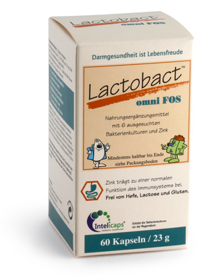 LACTOBACT omni FOS magensaftresistente Kapseln 23 g von HLH BioPharma GmbH