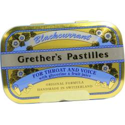 Grethers Blackcurrant Gold zuckerhaltige Pastillen 60 g Pastillen von Hager Pharma GmbH