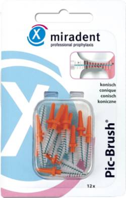 MIRADENT Interd.Pic-Brush Ersatzb.konisch orange 12 St von Hager Pharma GmbH