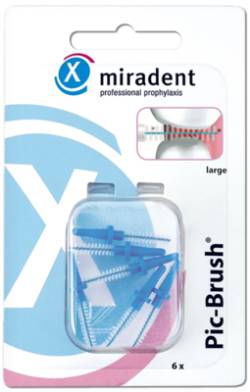 MIRADENT Interd.Pic-Brush Ersatzb.large blau 6 St von Hager Pharma GmbH