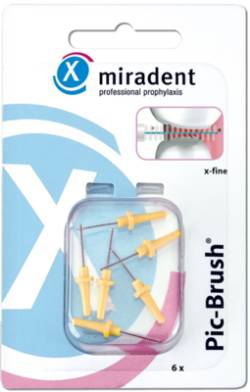 MIRADENT Interd.Pic-Brush Ersatzb.x-fein gelb 6 St von Hager Pharma GmbH