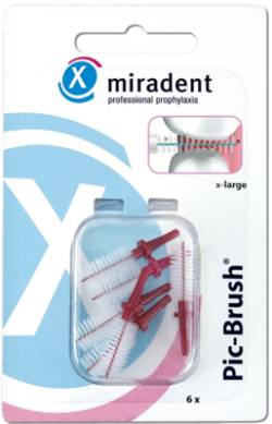 MIRADENT Interd.Pic-Brush Ersatzb.x-large bordeaux 6 St von Hager Pharma GmbH