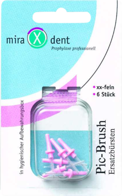 MIRADENT Interd.Pic-Brush Ersatzb.xx-fein pink 6 St von Hager Pharma GmbH