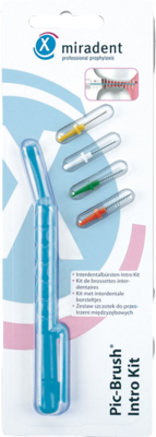MIRADENT Interd.Pic-Brush Intro Kit 1H+4B.tra.blau 1 St von Hager Pharma GmbH