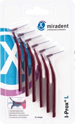 MIRADENT Interdentalbürste I-Prox L 0,8 mm bordea. von Hager Pharma GmbH