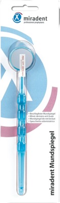 MIRADENT Mundspiegel beschlagsfrei blau transp. von Hager Pharma GmbH