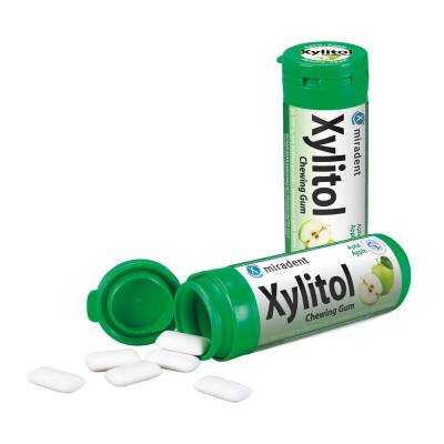 miradent Xylitol Chewing Gum Apfel Kids von Hager Pharma GmbH