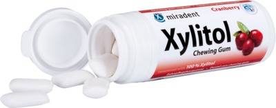 MIRADENT Zahnpflegekaugummi Xylitol Cranberry von Hager Pharma GmbH
