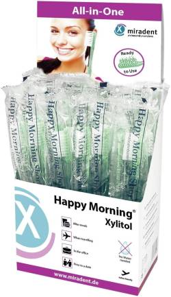 Miradent Einmalzahnbürste Happy Morning Xylitol von Hager Pharma GmbH