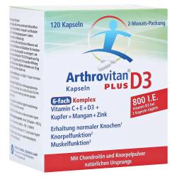 "ARTHROVITAN Plus D3 Kapseln 120 Stück" von "Harras Pharma Curarina Arzneimittel GmbH"